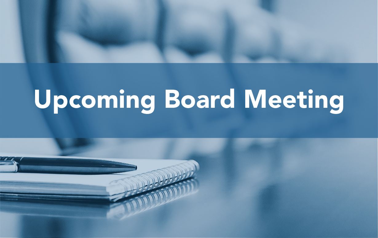 upcoming board meeting image